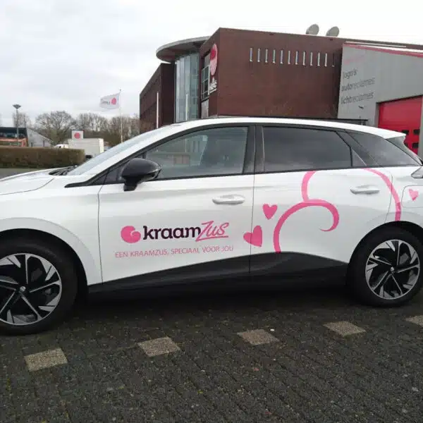 Reclame personenauto KraamZus