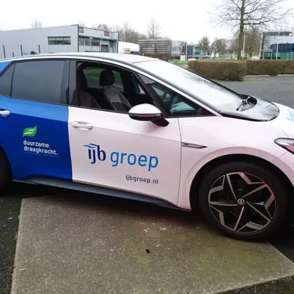 Reclame personenauto IJB Groep Lemmer